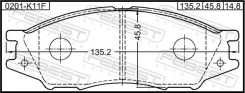 ������� ��������� �������� Febest 0201K11F 0201K11F ����