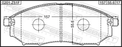 ������� ��������� Nissan Qashqai+2 JJ10E 2008.08-2013.12 �����. Febest 0201Z51F ����