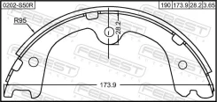 ������� ��������� ����������, ������, ������, ����� ��� Nissan Murano, Infiniti FX, Nissan Pathfinder IV Febest 0202-S50R 0202S50R ����