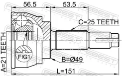 ���� NI-80 Febest 0210-080 21x49x25 0210080 ����