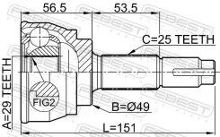 ���� �������� 29x49x25 | ����� ����/��� | Febest ������� 0210084 | �������� �� ��, ������, 5 ����� | �������� �� 12 ��� | ������ � ������� | ������� 0...