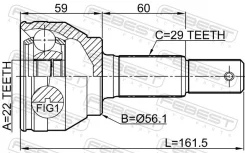 ���� Nissan JUKE UK MAKE F15E 2010.07- �����. Febest 0210F15 ����