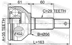 ���� �������� Febest 0210-J1020 0210J1020 ����