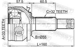 ���� �������� 33X55X32 ) Febest Febest 0210L33 0210L33 ����