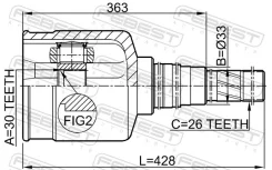 ���� Nissan Qashqai J10E -13 �����. ����. Febest 0211J1016RH ����