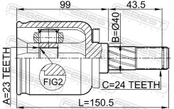 ���� 39204-AU025/39205-AU026 39204-AU025 ���:0211-P12QG16 Febest 0211-P12QG16 0211P12QG16 ����