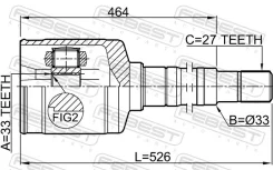 ���� ���������� ������ 33X35X27 Febest 0211-T31RH 0211T31RH ����