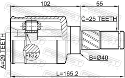 ���� Nissan March K12 2002.02-2010.07 �����. ����. Febest 0211Z11AT ����