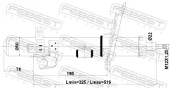 ����������� �������� ������ gas.twin tube Febest 02110004FR 02110004FR ����