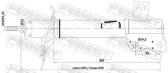 ����������� Nissan X-Trail T30 2001.09-2013.07 ����. ���. ���. Febest 02110005RL ����