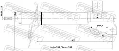 ����������� Nissan X-Trail T30 2001.09-2013.07 ����. ���. ����. Febest 02110005RR ����