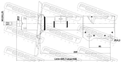 ����������� Nissan Teana RUS MAKE J32R 2009.06-2013.12 �����. ���. ���. Febest 02110014FL ����