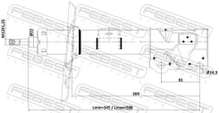 ����������� Nissan Teana RUS MAKE J32R 2009.06-2013.12 �����. ����. ���. Febest 02110014FR ����
