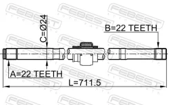 ������� ������ 22x712x22 Febest 0212B10MTRH 0212B10MTRH ����