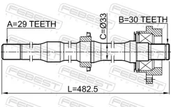 ������� Nissan Murano Z50 2003.04-2008.12 ����. Febest 0212Z50RH ����