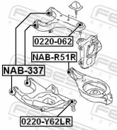 ����� ������� ������� �������� ������ ��� ����/��� Febest [0220062] 0220062 ����