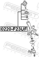 ����� ������� ��������� �������� ������ Febest 0220-F23UF 0220F23UF ����