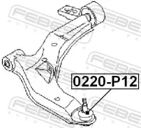 ����� ������� ��������� ������� ������ ������, ����� ��� Nissan Primera, Nissan Almera TINO, Nissan Maxima Febest 0220-P12 0220P12 ����