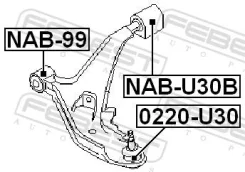 ����� ������� ��������� ������� ������ ������, ����� ��� Nissan Presage 98-03, Nissan Bassara, Nissan Quest Febest 0220-U30 0220U30 ����