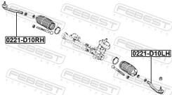 ���������� �������, ����� ��� Renault Duster, Oldsmobile Ninety Eight Febest 0221-D10LH 0221D10LH ����