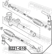 ���������� �������, ��������, ������ ����� ��� Nissan Bluebird Sylphy Febest 0221-G10 0221G10 ����