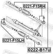 ���� ������� Nissan JUKE F15 2010.06- Febest 0222B17U ����