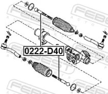 ���� ������� Nissan Navara D40M 2005.05- Febest 0222D40 ����
