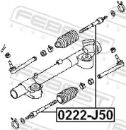 ���� ������� Nissan FUGA Y50 2004.10-2009.11 Febest 0222J50 ����