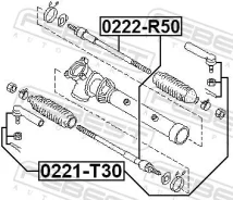 ������� ���� 0222-R50 (48521-0W025/0W026/CRN 21/SR-4840/TRI 025) 0222R50 ����