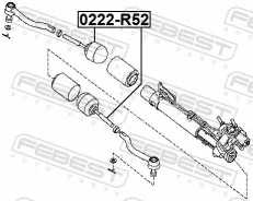 ���� ������� Nissan QX60/JX L50 2012.04- Febest 0222R52 ����