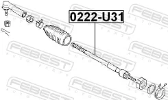 ���� ������� Nissan Teana J31 2003.02-2008.06 Febest 0222U31 ����