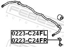 ���� ������������� �������� ����� ��� Mitsubishi L200 Mitsubishi, Hyundai Terracan, Mitsubishi Pajero febest 0223-c24fl 0223C24FL ����
