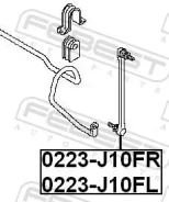 ���� ������������� �������� ����� ��� Nissan X-Trail, OPEL Astra K, Nissan Qashqai febest 0223-j10fl 0223J10FL ����