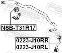 ���� ������������� ���� ������ Nissan Qashqai J10E 2006.12-2013.12 0223-J10RR Febest 0223-J10RR 0223-J10RR 0223J10RR ����