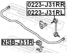 ���� ������������� 0223-J31RL (54668-9W200/9W200/CLN25) ��� Teana J31, Presage U31 0223J31RL ����
