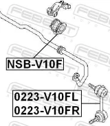 ���� ������������� Nissan Almera TINO V10M 2000.05-2005.11 �����. ����. Febest 0223V10FR ����