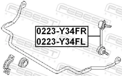 ������ ������������� SL-NXXX Febest 0223-Y34FL (=CLN-20) 54668-AG001 0223Y34FL ����