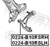 ����� �������� �������� ����� ��� Nissan Almera, Nissan Sunny, Nissan Bluebird Sylphy febest 0224-b10rslh 0224B10RSLH ����