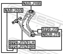 ����� | ����� ��� | Febest 0224J11ZFLH 0224J11ZFLH ����