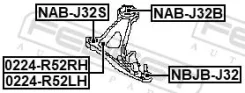 ����� �������� ����� Nissan Pathfinder (R52) (2014) [178Febest0224R52LH] 0224R52LH ����