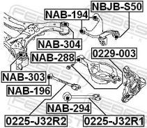 ���� ���������� | ��� ����/��� | Febest 0225-J32R2 0225J32R2 ����