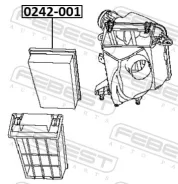 ������ ���������, ������, ����� ��� Nissan Qashqai /, Nissan X-Trail, Renault Koleos Febest 0242-001 0242001 ����