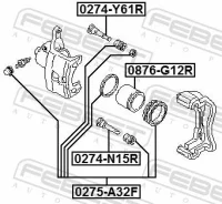 ������ ������������ ���������� �������� ������ ������ ����� ��� Nissan Primera, Nissan Bluebird, Nissan Almera febest 0274-n15r 0274N15R ����