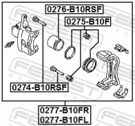 ����������� ��������� �������� Nissan B10RS �� ���� ������� Febest 0275-B10F (41120-95F0A) 0275B10F ����