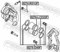 ����������� �������� ��������� Nissan Pathfinder 0275-D40F ����� ����� 0275D40F ����