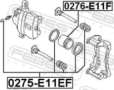 ����������� ���������� �������� ��������� ������� ������ ��� MINI MINI, Peugeot Partner, Citroen Berlingo febest 0275-e11ef 0275E11EF ����