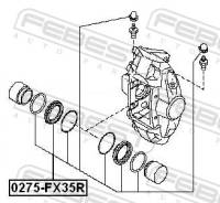 ����������� ���������� �������� ������, �� ���� �������, ������ ����� ��� Infiniti G, Infiniti FX, Nissan Murano Febest 0275-FX35R 0275FX35R ����