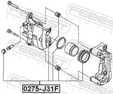 ����������� ���������� �������� ��������� ������� ������ ��� Nissan Primera, Nissan Bluebird, Nissan Tiida febest 0275-j31f 0275J31F ����