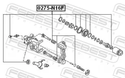 ����������� ��������� �������� Nissan N16E P10/11E EUR 0275N16F ����