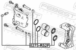 ����������� �������� ���������� ��������� (�� ��� �������) ����� ����/��� Febest [0275R52F] 0275R52F ����